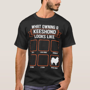 What Owning Keeshond Dog Looks Like Funny Tshirt