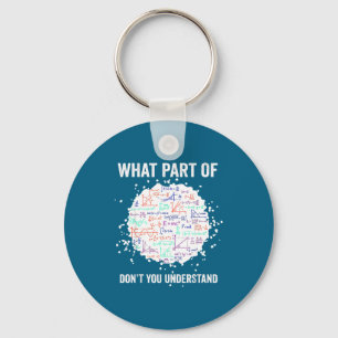 What part don't you understand funny math calculus keychain
