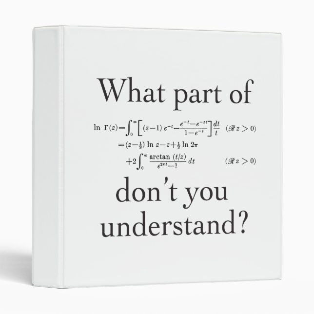 What part of... binder (Front/Spine)