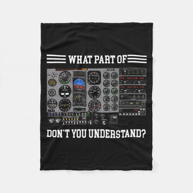 What Part Of Don't Understand Lot  Fleece Blanket (Front)