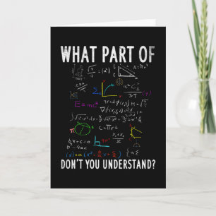 What part of don't you understand card