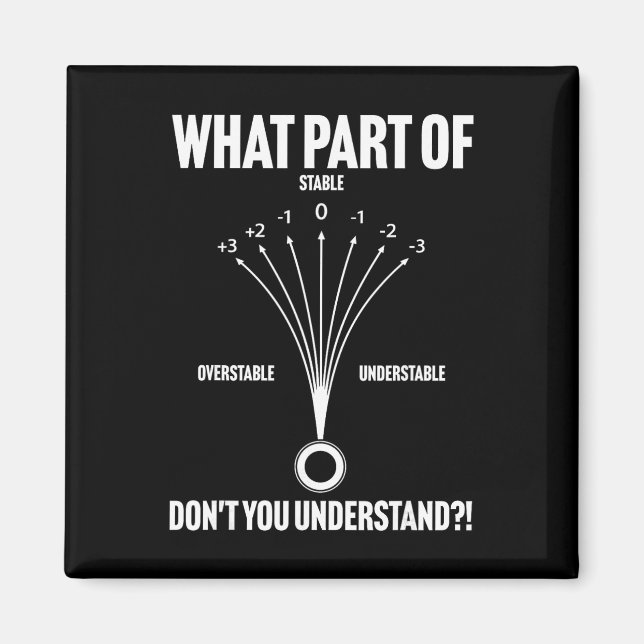 What Part Of Don't You Understand Disc Golf Funny  Magnet (Front)