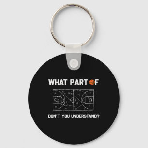What Part Of Don't You Understand Fun Sketll Coach Keychain
