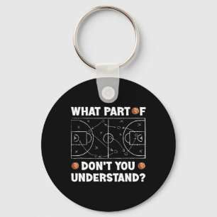 What Part Of Don't You Understand Fun Sketll Coach Keychain