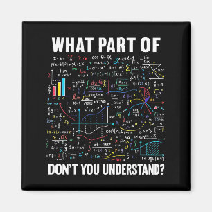 What Part Of Don't You Understand _ Funny Math Tea Magnet