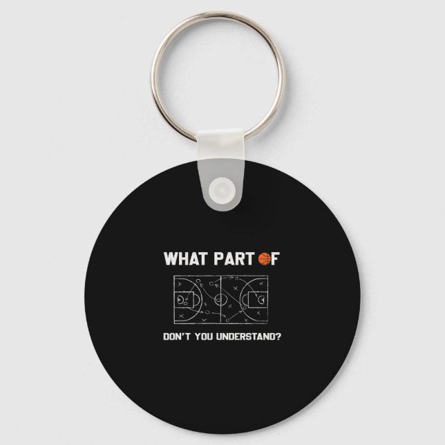 What Part Of Don't You Understand Funny Sketll Coa Keychain (Front)
