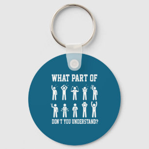 What Part Of Don't You Understand Soccer Referee H Keychain