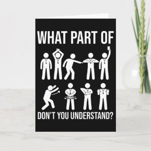 What Part Of Dont You Understand Soccer Referee Ha Card