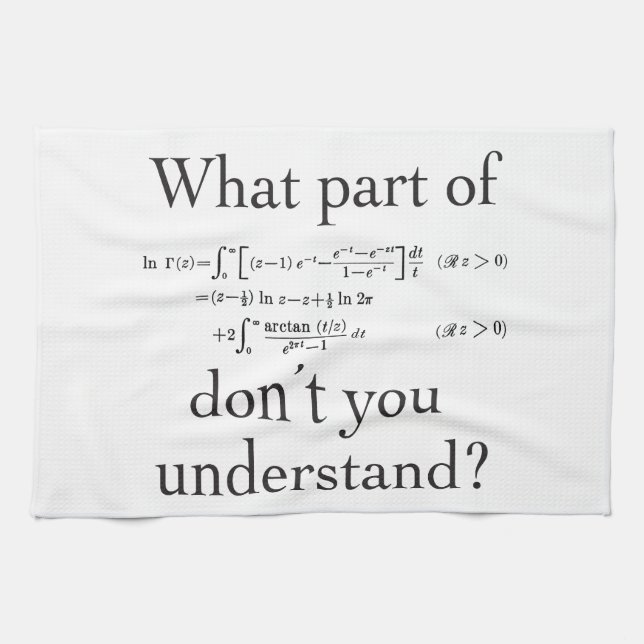 What part of...? kitchen towel (Horizontal)