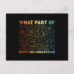 What Part of Math Postcard