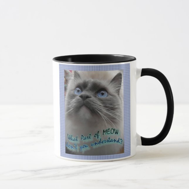 What part of Meow don't you understand? Mug (Right)