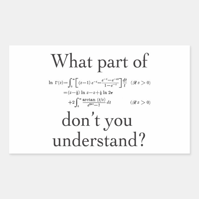 What Part of... Sticker (Front)