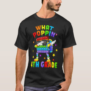 What Poppin 4th Grade Team Teacher Back To School  T-Shirt