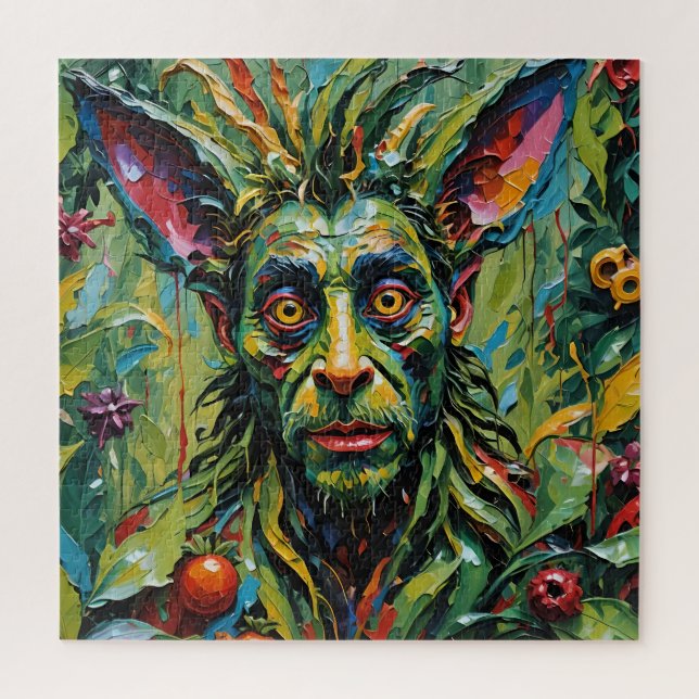 What?! Rainbow Creature Graffiti Colours Puzzle (Vertical)