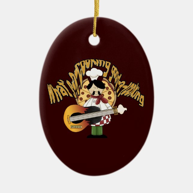 What’s-a-cooking-good-a-looking Ceramic Ornament (Front)