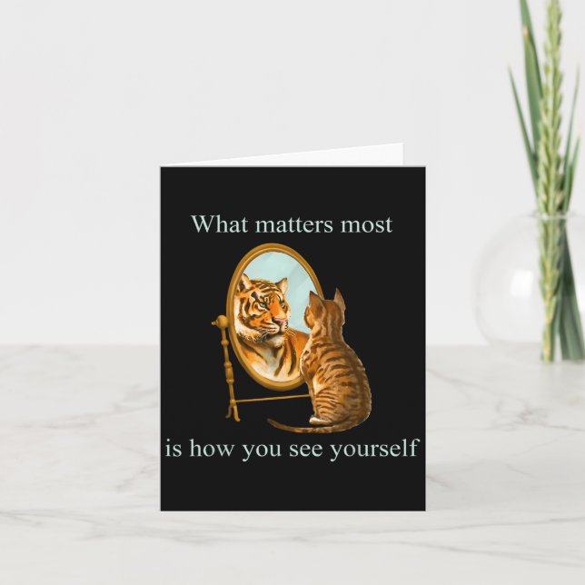 What S Most Is How You See Yourself Apparel  Card (Front)