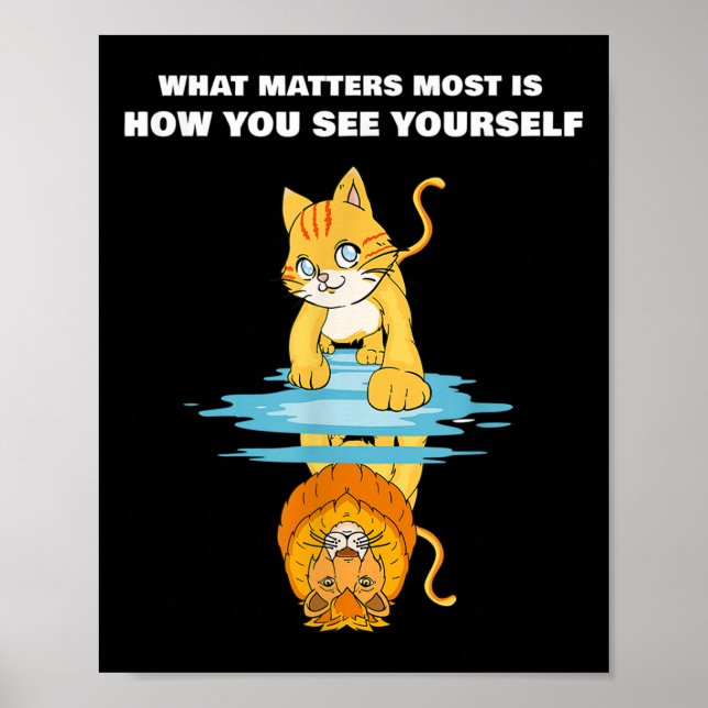 What S Most Is How You See Yourself Motivational L Poster (Front)