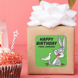 WHAT’S UP DOC?™ BUGS BUNNY™   Happy Birthday Square Sticker