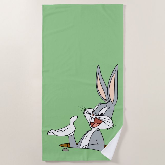 WHAT’S UP DOC?™ BUGS BUNNY™ Rabbit Hole Beach Towel (Front)