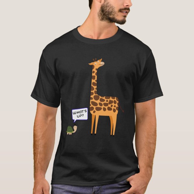 What s Up  Turtle and Giraffe T-Shirt (Front)