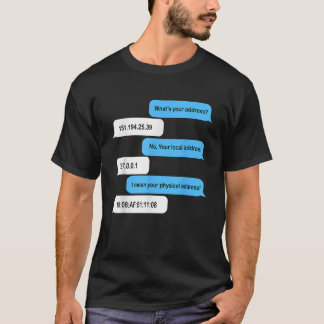 What s Your Address Funny Coder Chat T-Shirt
