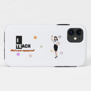 What’s Your Superpower Stickers – Teacher Gift iPhone 11 Case
