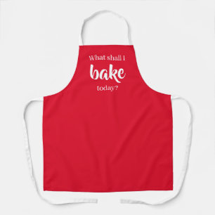 What Shall I Bake Today? Red Apron