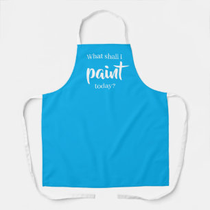 What Shall I Paint Today? Teal Apron