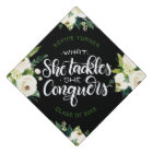 What she tackles she conquers - Graduation white