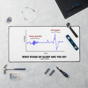 What Stage Of Sleep Are You In? Desk Mat