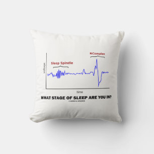 What Stage Of Sleep Are You In? Throw Pillow
