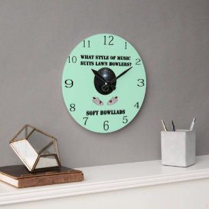 What Style Of Music Suits Lawn Bowlers, Large Clock