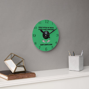 What Style Of Music Suits Lawn Bowlers, Round Clock