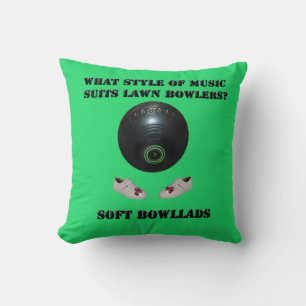 What Style Of Music Suits Lawn Bowlers,  Throw Pillow