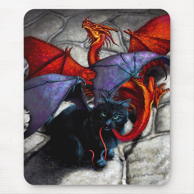 WHAT THE CATABAT DRAGGED IN MOUSE PAD (Front)