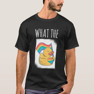 What The Duck Duck Unicorn LGBTQ Rubber Duck Erpel T-Shirt