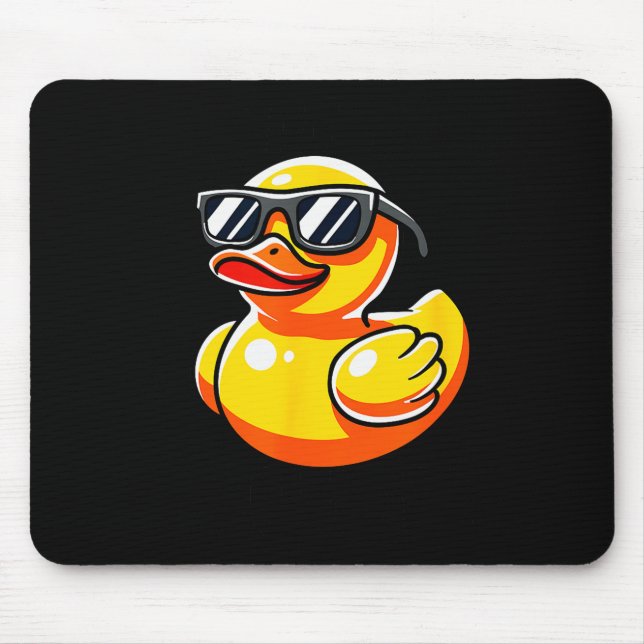 What The Duck Owner I Love Ducks Lover Funny Rubbe Mouse Pad (Front)