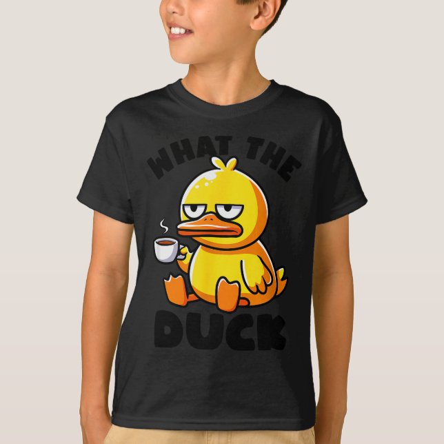 What The Duck Owner I Love Ducks Lover Funny Rubbe T-Shirt (Front)
