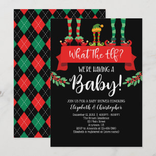 What The Elf Christmas Baby Shower Announcement