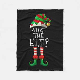 What The Elf Christmas Family Matching Group Fun  Fleece Blanket