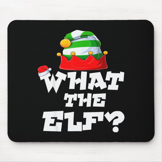 What The Elf _ Family Matching Christmas Group Paj Mouse Pad (Front)