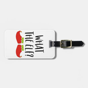 What the Elf Funny Christmas Elf Santa Claus Luggage Tag