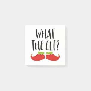 What the Elf Funny Christmas Elf Santa Claus  Post-it Notes