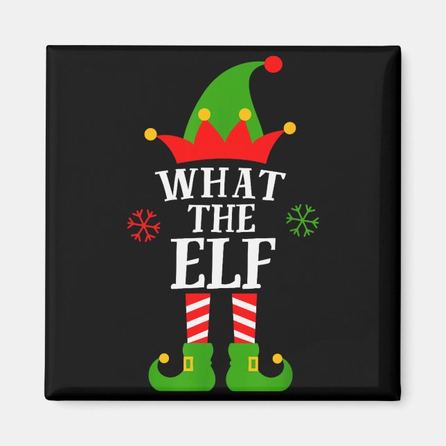 What The Elf Funny Matching Family Group Christmas Magnet (Front)