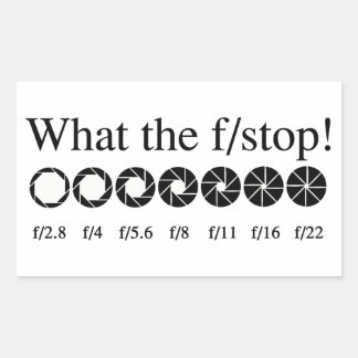 WHAT THE f/STOP? Sticker