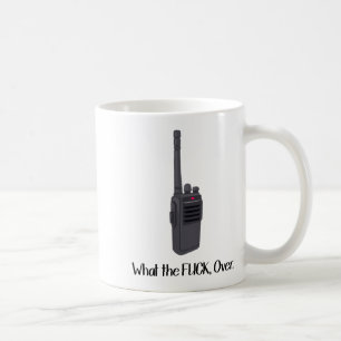 What The Fu.k Over Funny Walkie Talkie Icon  Coffee Mug