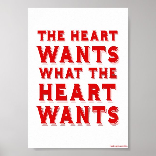 What the Heart Wants Poster (Front)