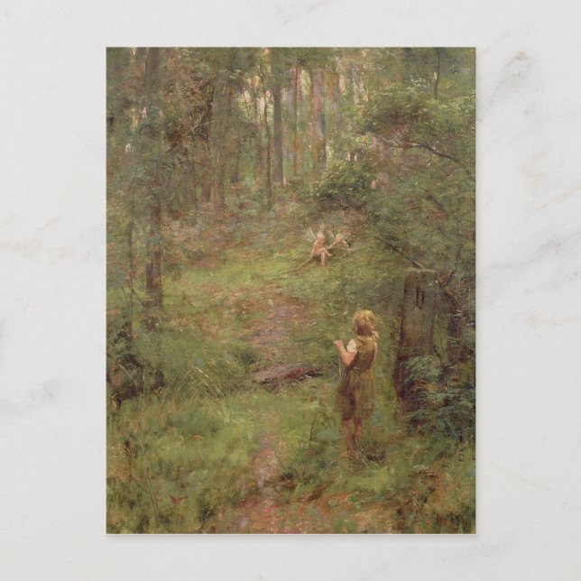 What the Little Girl Saw in the Bush, 1904 Postcard (Front)