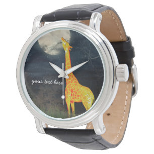 What the moon tastes like? Giraffe and Moon Watch
