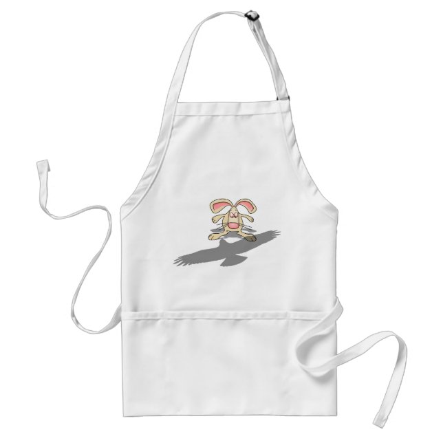 What the...? Rabbit Cartoon Apron (Front)